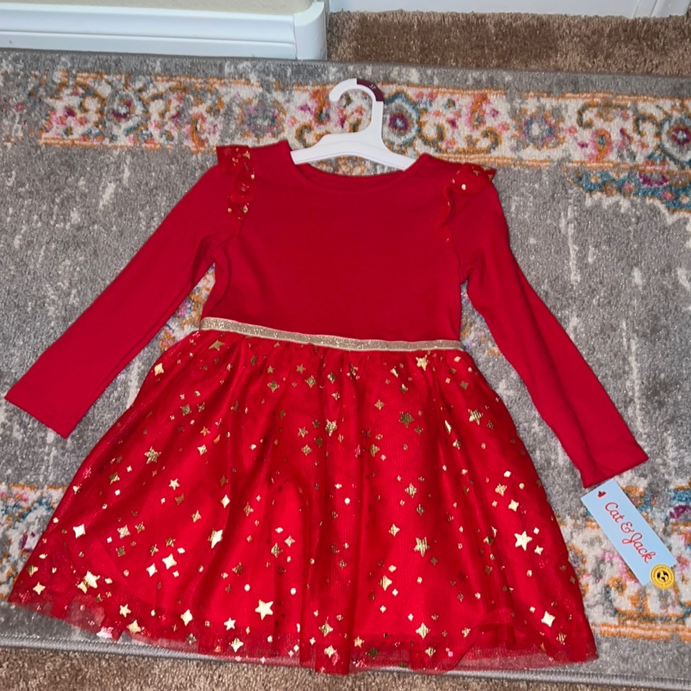 NWT. Cat and Jack holiday dress.